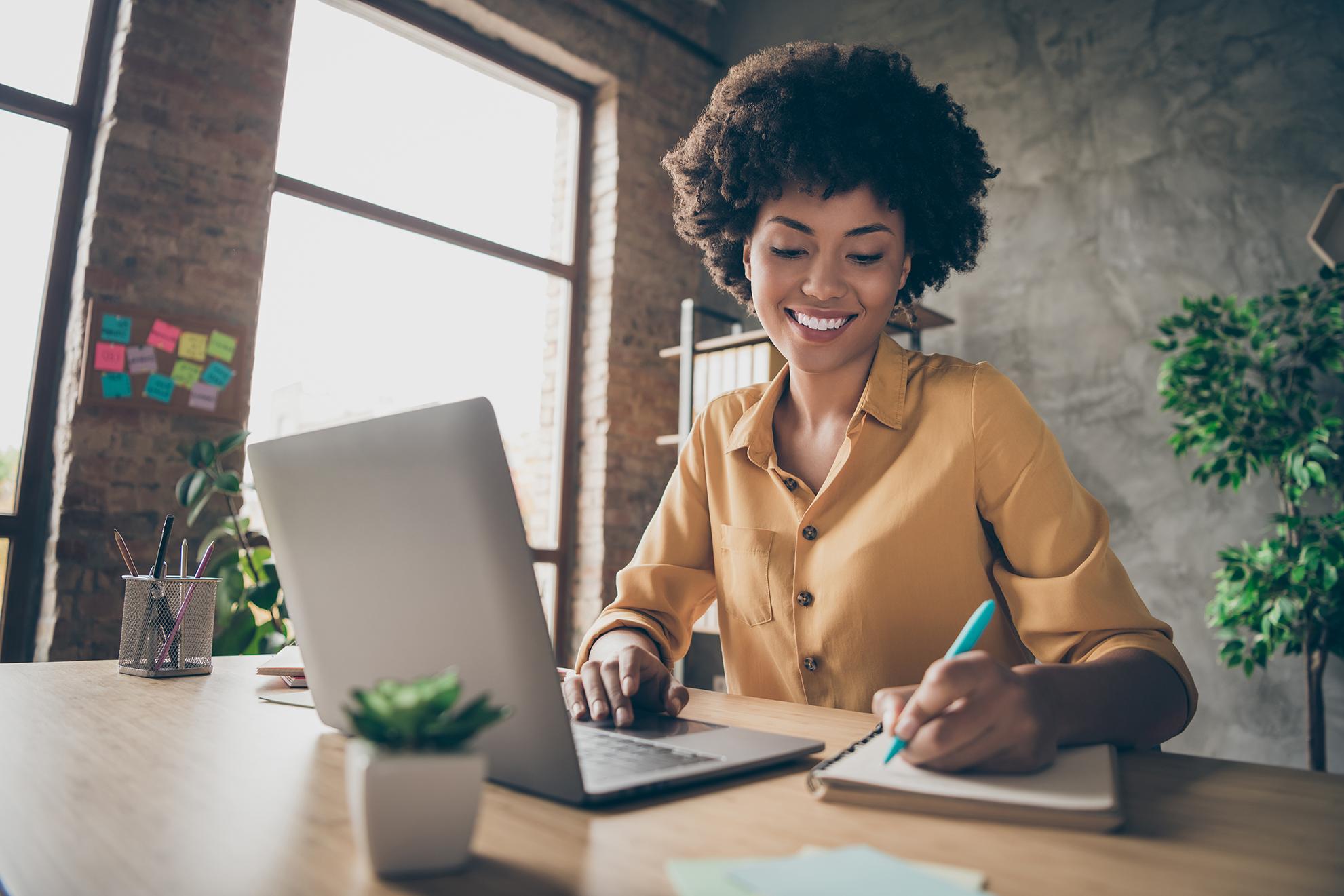 Image of woman working